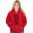thumbnail image 3 of Boat Hair Don't Care Ocean Vibes Cute Zip Hoodie Sweatshirt Women Brisco Brands M, 3 of 6