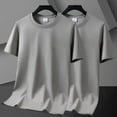 thumbnail image 2 of Tungbrin Mens Shirts 2 Pack Big and Talls Summer Casual Loose Short Sleeve Tees Cozy Soft Round Neck T-Shirts, 2 of 7