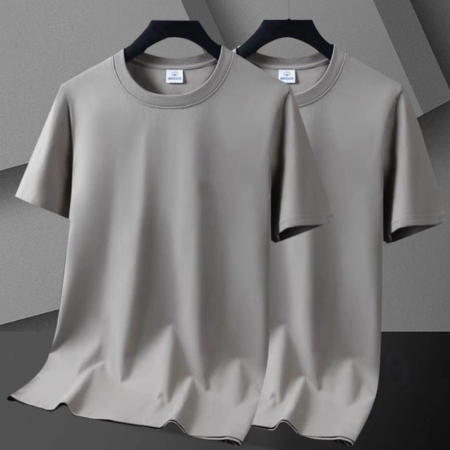 pstuiky Camisas de vestir de manga corta para hombre, Camiseta informal de manga corta con botones y rayas lisas para hombre ropa de hombre xxl