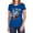 Royal, variant on JLA Galactic Attack Color Women's T Shirt, Navy, X-Large