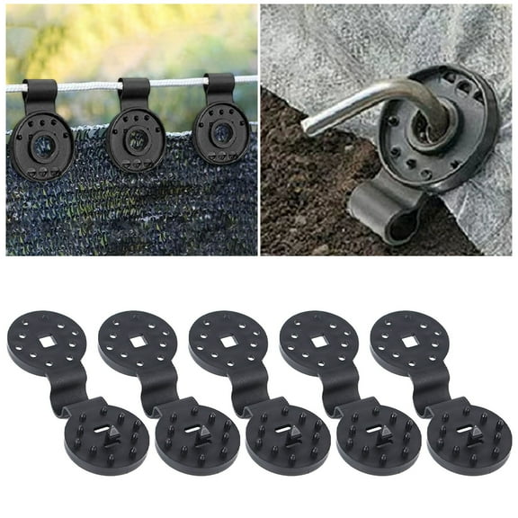 Home Decor Shade Cloth Heavy Duty Lock Grip 5 Pcs Shade Cloth Clips Windproof Awning Clamp Grip Greenhouse Shade Fix Clamp Tent Clips For Garden Netting Sun Shade Net (5pcs),Black,10.9X4cm