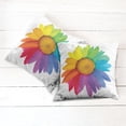 thumbnail image 2 of Ambesonne Colorful Throw Pillow Cover 2 Pack, Hippie Daisy Spring, 20", Multicolor, 2 of 6
