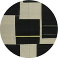 thumbnail image 1 of Ahgly Company Indoor Round Contemporary Khaki Green Abstract Area Rugs, 7' Round, 1 of 6