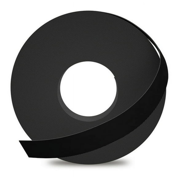 GSCIT Club Black Edge Banding, 3/4 inch x 50ft roll of Veneer Edge Banding -Pre-glued Flexible, Wood Tape Banding for Cabinet Repair Furniture Restoration
