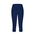 thumbnail image 4 of Bovemsi Yoga Pants For Women Leggings 2025 Summer Plus Size High Waisted Soft Casual Workout With Pockets Capri Leggings,S, 4 of 6