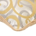 thumbnail image 2 of Pillow Cover, Pillow Cover Couch, Pillow Cover 20x20 inch (50x50 cm) Yellow, Silk Throw Pillow Cover, Handmade Pillow Cover, Contemporary, Abstract - Scrolling All The Way, 2 of 2