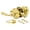 Polished Brass, variant on Solid Brass Door Latch Antique Brass Passage Function