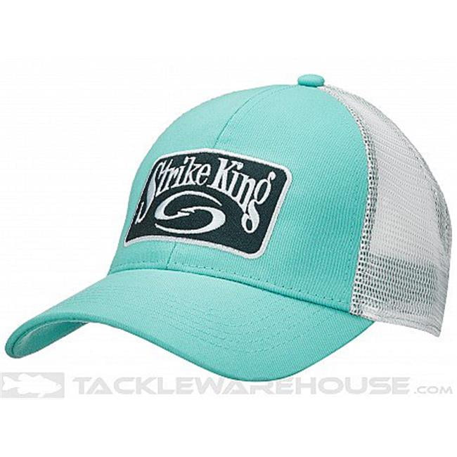 Strike King Lures Trucker Cap,Charcoal Body/Green Mesh