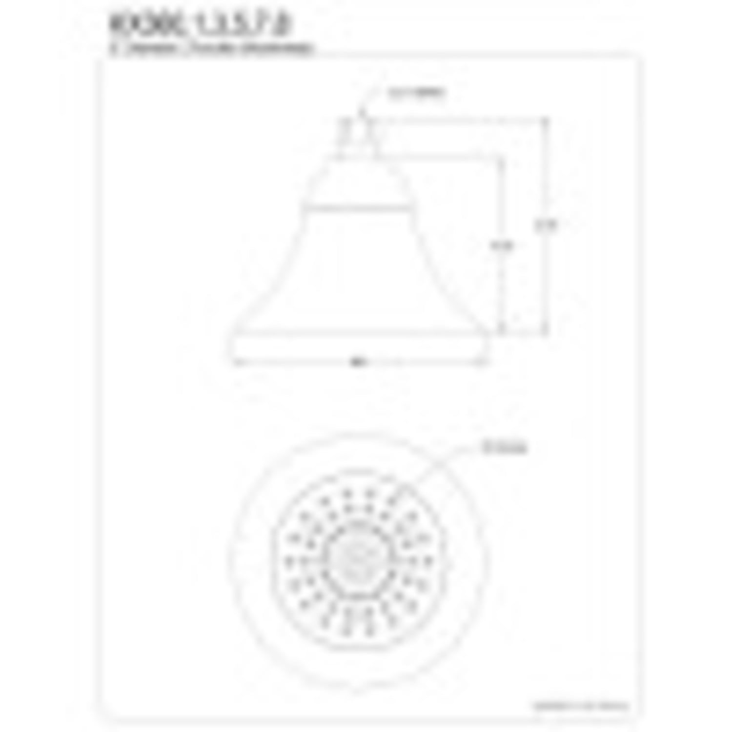Kingston Brass KX363 Shower Scape 2-Function 6-Inch Shower Head, Antique Brass
