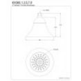 thumbnail image 3 of Kingston Brass KX365 Shower Scape 2-Function 6-Inch Shower Head, Oil Rubbed Bronze, 3 of 3
