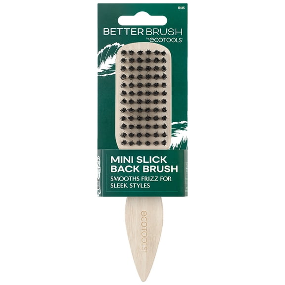 EcoTools Mini Travel Slick Back Hair Brush for Smooth Styling