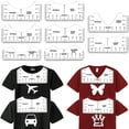 thumbnail image 4 of 1 Ensemble Règle d'Alignement Pratique Précise T-shirt en Pvc Règle de Guidage Multi-Échelle pour Tailleur, 4 of 4