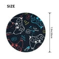 thumbnail image 3 of Disketp Joystick Gamepad Small Mouse Pad 7.9x7.9 Inches,Washable Round Mousepad For Office Laptop Computer,Non-Slip Rubber Base Mouse Pads For Wireless Mouse, 3 of 8