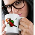 thumbnail image 2 of 3drose, Red and Green Fire Breathing Dragon and Dragonfly, 15oz Mug, 2 of 6