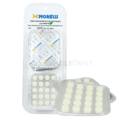 Morelli Ortodontia - Orthodontic Dental Bracket Wax, 200 Pcs Ready To Use Clear Colored Waxes, Pocket Size Card, Good Consistency And Adherence With Anatomical Shape, Pleasant Mint Flavor