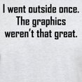 thumbnail image 3 of CafePress - I Went Outside Once T Shirt - Men's Classic Graphic T-Shirt, 3 of 4