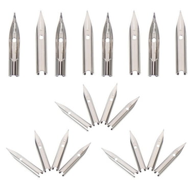 20pcs Calligraphy Pen Nibs Fountain Pen Tips Replacement Metal Pen Nibs Replacement Nibs Pen Tips