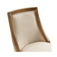 thumbnail image 5 of Alaterre Furniture Ellie Counter Height Wood Stool with High Back, Brown and Beige, 5 of 9