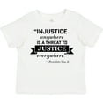 thumbnail image 3 of Inktastic Injustice Anywhere is a Threat to Justice Everywhere- Martin Luther King Jr. Boys or Girls Toddler T-Shirt, 3 of 5