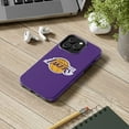thumbnail image 2 of iPhone Tough Case - LA Lakers Purple Los Angeles Basketball Protective Case, 2 of 5
