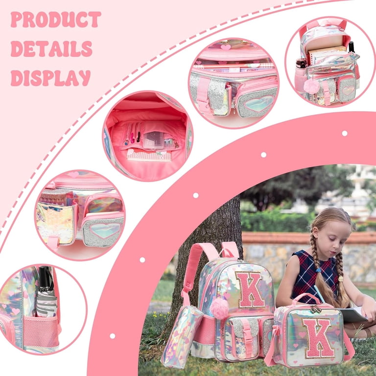 backpacks for travel for girls Little Chicken Patched Rainbow Backpack This lightweight and durable AO ALI VICTORY childrens book bag comes in a variety of adorable cardstock College Backpack Laptop Backpacks 15.6
