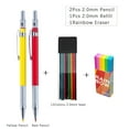 thumbnail image 3 of Jesscasday Mechanical Pencil Ergonomic Grip Drawing Automatic Pencil for Writing ABS Mechanical Pencil with 2.0MM Colored Refill, 3 of 15