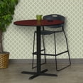 thumbnail image 2 of Regency Cain Medium 36 in. Round X-Base Cafe Table- Mahogany, 2 of 4