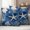 turquoise, variant on Navy Blue Coastal Outdoor Waterproof Pillow Covers, Nautical Beach Starfish Coral Summer Decorative Square Throw Pillowcase Sofa Cushion Sham for Patio/Couch/Chair, 18"x18" 2 Pack