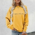 thumbnail image 4 of Coffee Book Sweatshirts for Women Long Sleeve Crewneck Letter Graphic Sweatshirt for Reading Enthusiasts Pullover Tops, 4 of 5