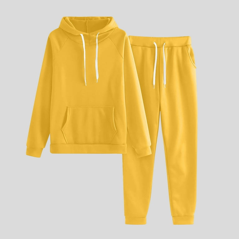 HAPIMO Women Two Piece Outfits Long Sleeve Drawstring Hoodies