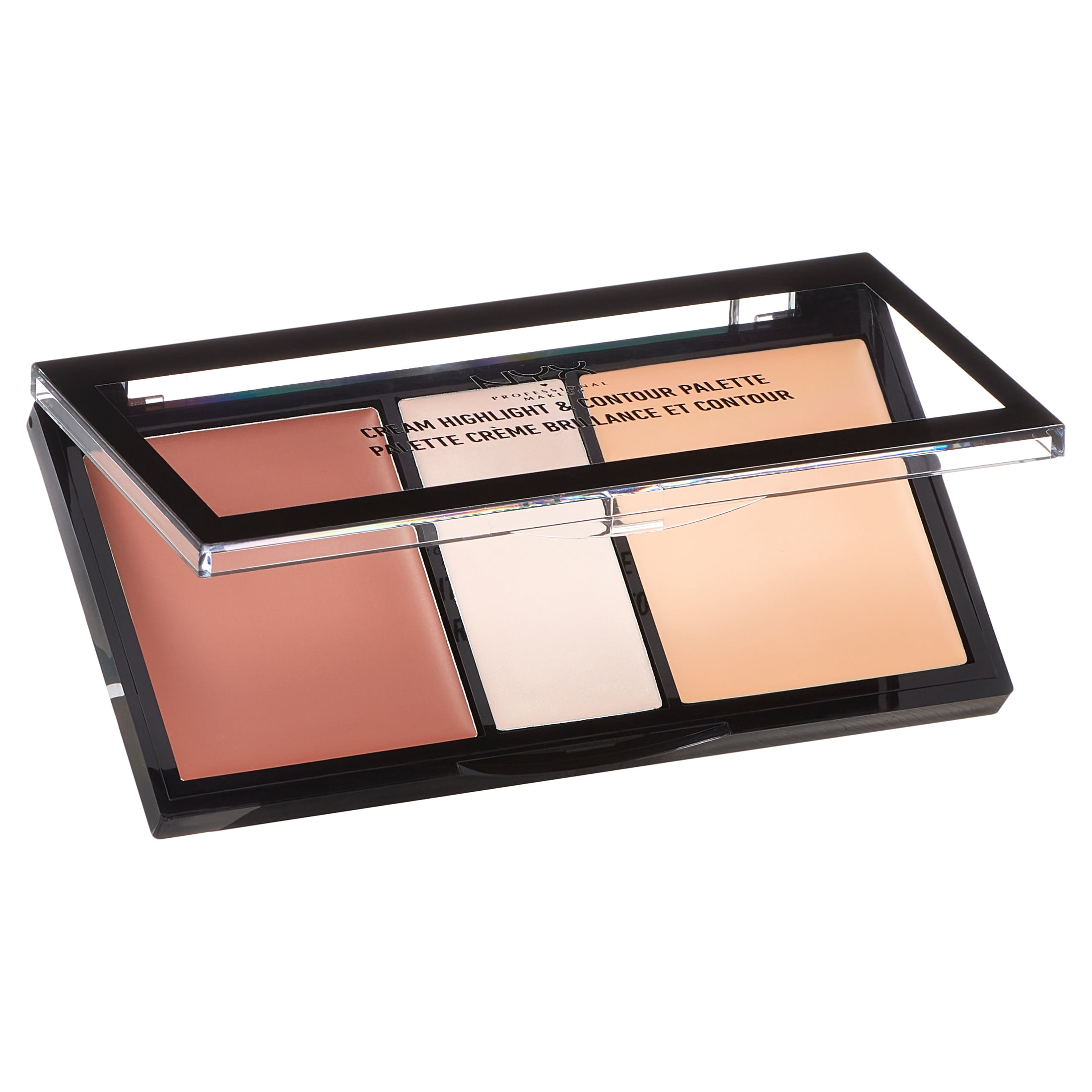 NYX Professional Makeup Cream Highlight & Contour Palette, Light