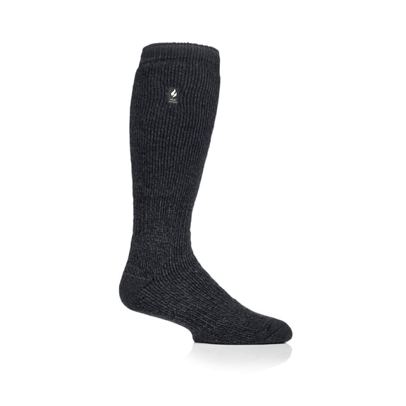 Gabriel Men's Solid with Contrast Heel & Toe Long Sock