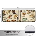 thumbnail image 5 of Kitchen Rugs Sets Of 2,Brown Mushroom Label Light Pattern Anti Fatigue Kitchen Mat Rugs Non Slip Washable,Decorative Kitchen Floor Mats for Kitchen,Sink,Laundry,17"x47"+17"x47", 5 of 5