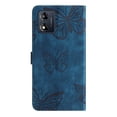 thumbnail image 2 of Compatible with Motorola Moto E13 Embossed Butterfly Case with Wallet and Kickstand Cover, 2 of 5