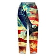 thumbnail image 4 of Tnhcen Women's Spring Autumn Wide Leg Pants - Patriotic Print Loose Fit Casual Trousers Pre Shrunk Spacious Cut S-5XL Sizes for Patriotic Spirit & Comfort, 4 of 5