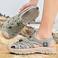 thumbnail image 6 of Mens Sports Sandals Summer Breathable Beach Shoes Outdoor Waterproof Hiking Shoes Closed Toe Lightweight Casual Shoes Green 8.5 US, 6 of 6