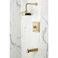thumbnail image 2 of Kingston Brass KB6147PL Demure Single-Handle Pressure Balanced Tub and Shower Faucet, Brushed Brass, 2 of 7