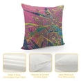 thumbnail image 4 of GOSMITH  Floral Throw Pillow Cover Vintage Art Nature Irises Flower Leaves Rectangle Pillow Cases Home Decorative Cushion Cover for Bed Sofa Purple Green White, 4 of 5