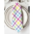 thumbnail image 2 of Cloth Napkins Set of 8 - 20x20 Inches, Spring Easter Checkered Washable Reusable Table Napkins, Colorful Buffalo Plaid Soft & Absortbent Dining Napkin for Party Wedding Hotel Restaurant, 2 of 8