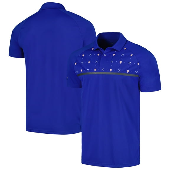 Men's Levelwear Royal New York Mets Sector Batter Up Raglan Polo