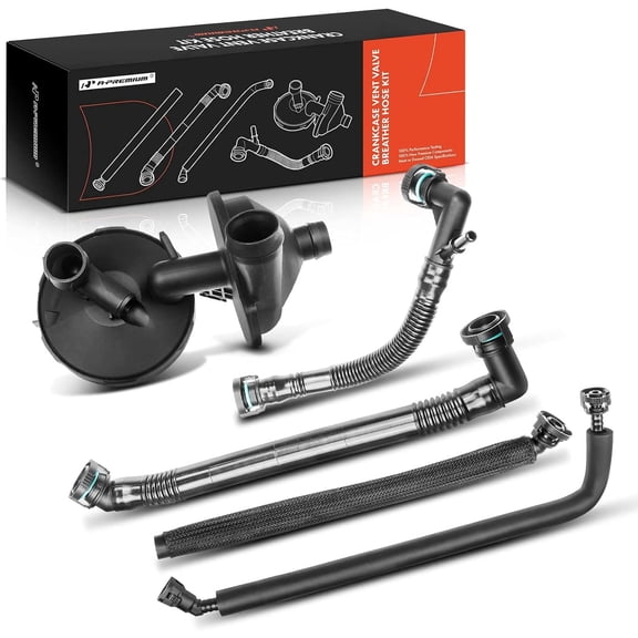 A-Premium Crankcase Vent Valve Breather Hose Kit Compatible with BMW E46 E60 320i 323Ci 323i 325Ci 325i 325xi 328Ci 328i 330Ci 330i 330xi 525i 528i 530i X3 Z3 Z4 5-PC