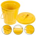 thumbnail image 1 of WEUVEB Bote Metálico Amarillo Para Basura De Escritorio Práctico Para Cocina Y, 1 of 8