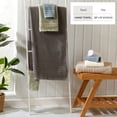 thumbnail image 4 of Great Bay Home Quick Dry Cotton Checkered Textured 6-Pack Hand Towel Set, Eucalyptus, 4 of 7