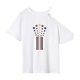 thumbnail image 1 of Camiseta para mujer Verano Streetwear Ropa Simple Clásico Moda Cuello Redondo Tee SG, 1 of 7