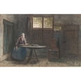 thumbnail image 3 of Hendrik Valkenburg 18x13 Black Modern Framed Museum Art Print Titled - The Empty Chair (1876), 3 of 5