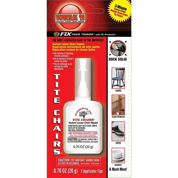 Wonderlokking 208113 Tite Chairs Instant Loose Joint Epoxy Adhesive, 20 Gram Bottle