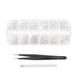 thumbnail image 1 of Nail Jewels Rhinestones Rhinestone Acrylic Nails Flatback Rhinestones Crafts Nail Art Accessories White Rhinestone Nails, 1 of 4