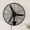 Black, 20", variant on Fehomix 20" Industrial Wall Mounted Fan, 4963 CFM High-Velocity Oscillating Commercial Fan with BLDC Copper Motor, 4-Speed Heavy Duty Metal Fan for Garage, Workshop, Warehouse & Greenhouse, Black