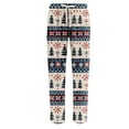 thumbnail image 3 of Hearthz Christmas Mens Pajama Pants Drawstring Elastic Waist Christmas tree Print Sleep Pants Men Wide Leg Xmas Winter Men's Pj Bottoms, 3 of 4