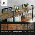 thumbnail image 4 of CAPHAUS 5-Tier Book Shelf, 71" H Vintage Industrial Bookcase with Open Display Shelving, Wooden and Metal Shelving Unit, Bookshelves and Bookcases, Stand Shelf for Bedroom, Home Office, Rustic Oak, 4 of 9